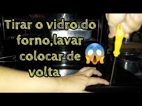 Como limpar o vidro da porta do forno do fogão U.top.Glass/Tirei,lavei,e coloquei de volta.