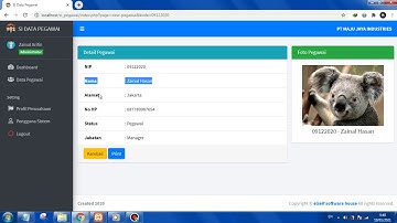 APLIKASI DATA KEPEGAWAIAN (TEMPLATE APLIKASI CRUD GRATIS)