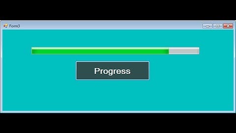 Simple Method for PROGRESS BAR in DOT NET