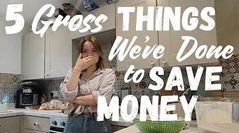 5 Gross Things We've done as a Frugal Family of 5 to SAVE MONEY while living off one income! 😅💰