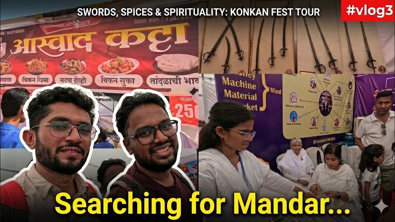 #vlog3 | Mandar Ka Stall Mil Gaya Par Mandar Nahi! | Global konkan festival 