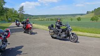 Motards En Balade Aux Eparges, En Meuse, Le Jeudi 18 Mai 2023 Au Matin