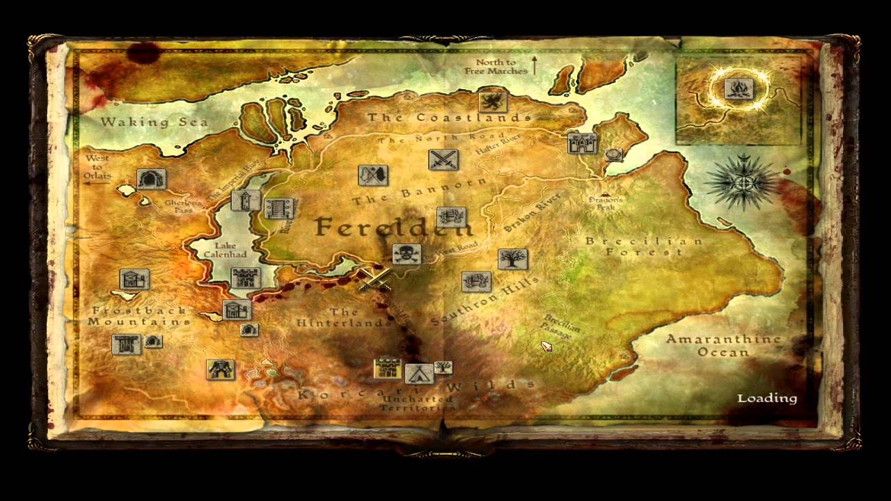 Dragon age карта мира