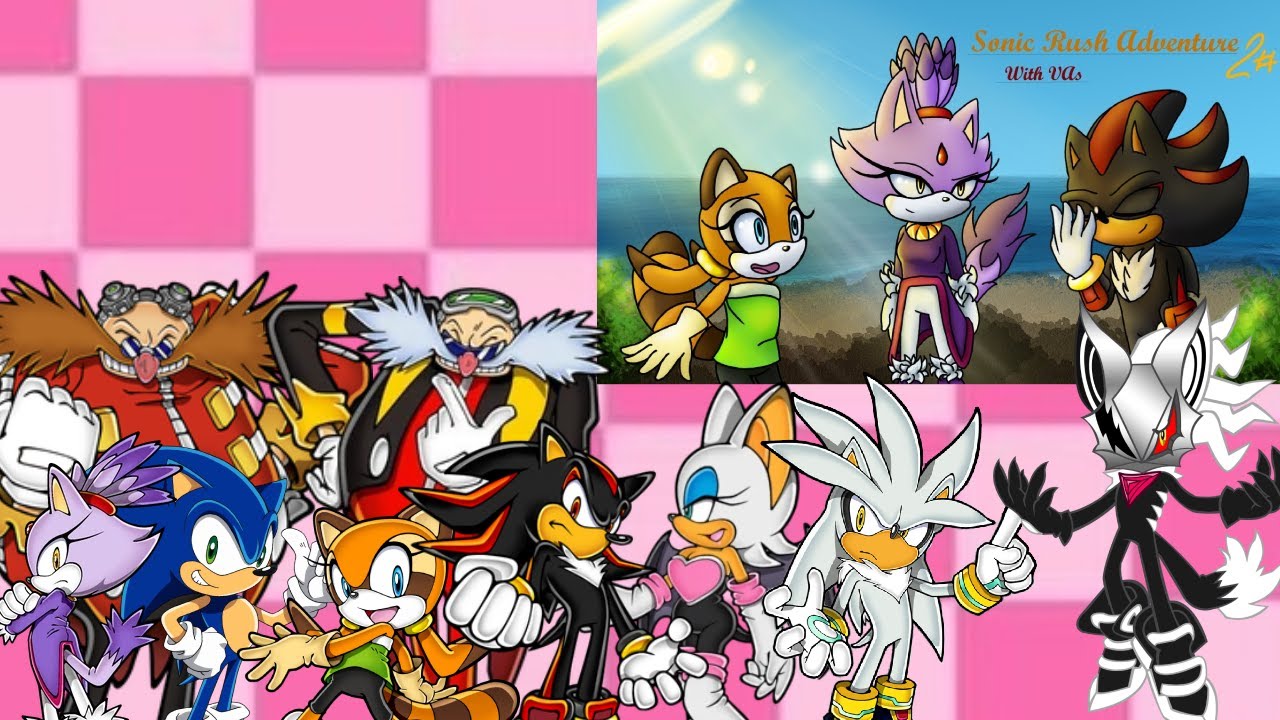 Amy, Tangle, Rouge, Blaze, Sally and Marine on the eighth new