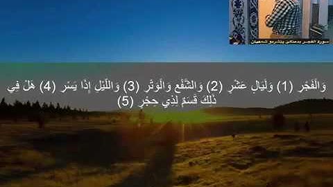 سورة الفجر بصوت بيشرةو الكردي