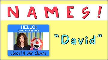 Learning Names with Mr. Clown: "David"