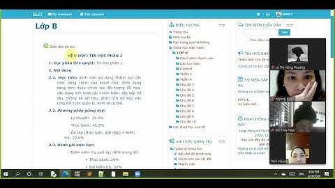KHOA CNTT HUBT: Hướng dẫn sử dụng LMS Moodle (Phần 1: Chưc năng cơ bản)
