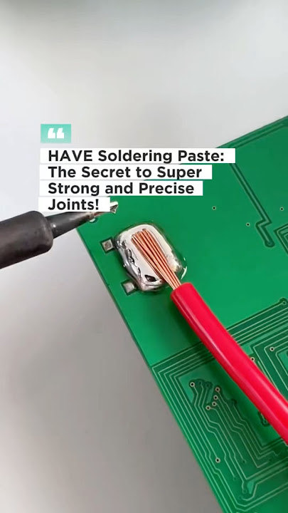 Soldering Paste:The Secret to Super Strong & Precise Joints! #soldering #solderingiron #solderpaste