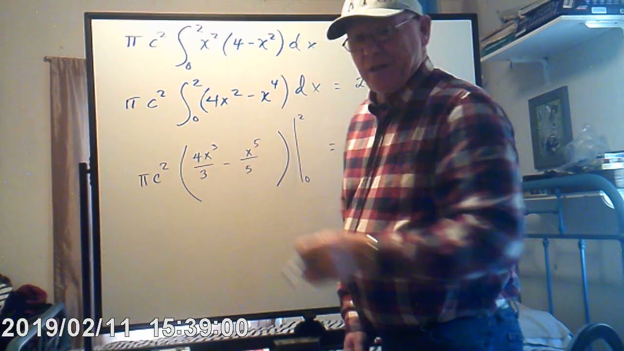 AP Calculus AB 2021 Free Response Question 3 part c:  Volume Of Revolution