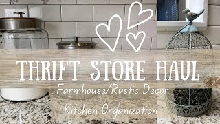Thrift Store Haul-Goodwill Haul-Home Decor Thrift Finds-Budgeting #family #tips #moneytips #kitchen