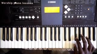 Mataifa yote | piano tutorial tutorial | F# key @worshipsam