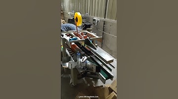 Semi automatic case carton box tape sealing machine with automatic labeling machine