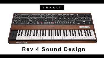 Sequential Prophet 5 Rev4 INHALT Sound Design of Factory Patches Demo