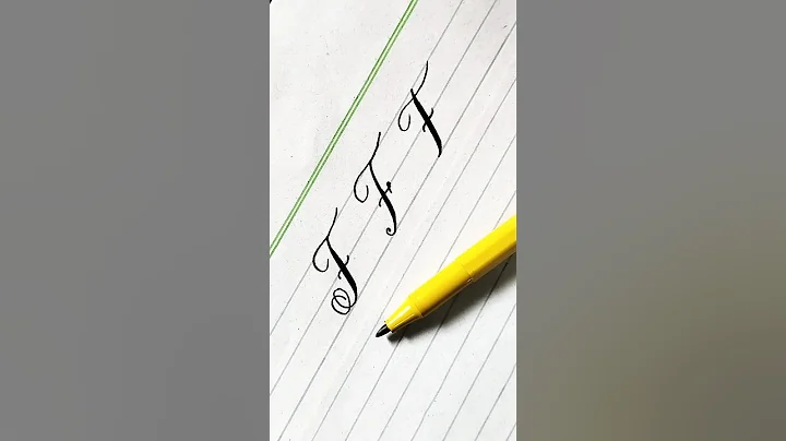English Calligraphy Letter "F" || Stylish ways to write 'F' #calligraphy #english  #alphabet #shorts