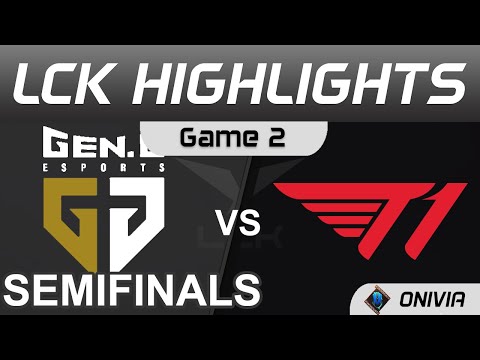 GEN vs T1 Highlights Game 2 Semifinals LCK Summer Playoffs 2021 Gen G vs T1 by Onivia