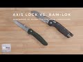 AXIS Lock vs. RAM-Lok Comparison | A Simple Look at Benchmade and Microtech Crossbar Locks