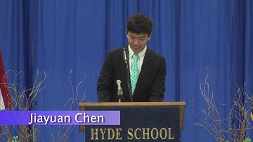 Hyde School Graduation Speech 2018 Jiayuan Chen