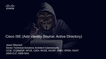 Cisco Identity Services Engine: Add Identity Source Active Directory: