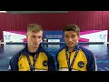 Jack Laugher & Dan Goodfellow - Men's 3m Synchro British National Diving Cup winners 2019