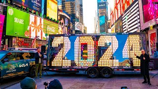 New Year's Eve Numerals 2024 Arrive in Times Square!