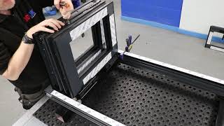 7. Alunet Systems BF73 Bifold Door System - Fabrication Training Video - Sash Installation