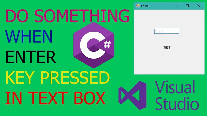 How to Set Enter Key Event On TextBox and Button in C# Windows Form