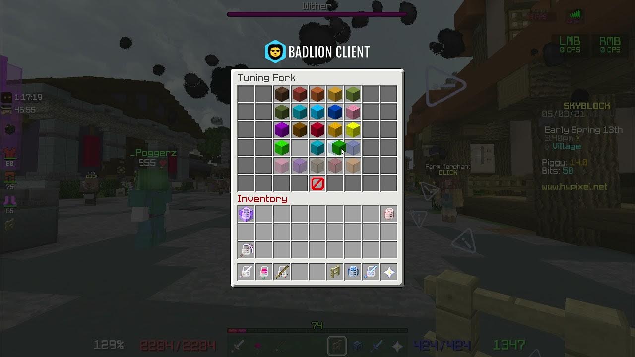 playing dungeon drama in tuning fork Hypixel Skyblock YouTube