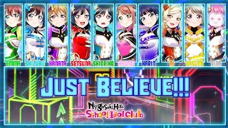 Just Believe!!! - Nijigasaki High School Idol Club [FULL ENG/ROM LYRICS + COLOR CODED] | Love Live!