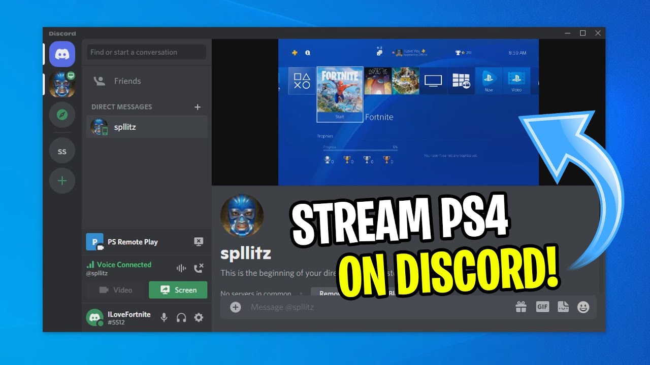 George Eliot om Gøre en indsats How to STREAM PS4 ON DISCORD (EASY METHOD) - YouTube