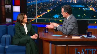 Kamala Harris returns to 'The Late Show with Stephen Colbert' for first post-election interview