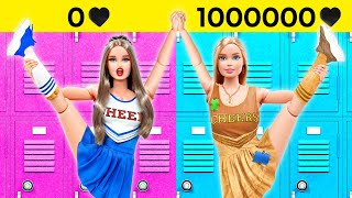 RICH VS POOR DOLL’S CHALLENGE 💝 Barbie Come to Life! Smart Parenting Hacks 😱 by 123 GO!