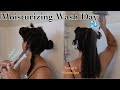 Wash Day For Moisture & Length Retention Using Moisturizing Products 💦