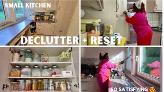 EXTREME SMALL KITCHEN DECLUTTER &amp; ORGANIZE 2026 | CLEAN WITH ME | SATISFYING RESET