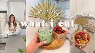 WHAT I EAT | quick & easy highprotein breakfast, lunch & dinner ideas for hormone balance