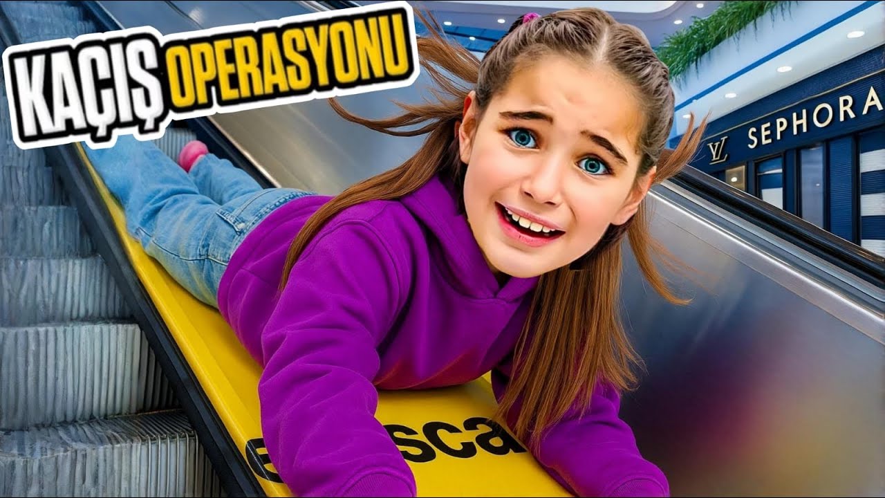 ELİF SİNEM AVM DE KAÇIŞ ‼️ EYVAH GÜVENLİK HOVERBOARDI ALDI !! 