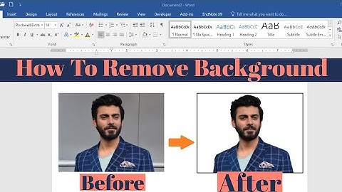How To Remove Image Background in MS Word | Delete Photo Background in Microsoft Word