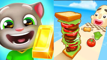 Sandwich Runner |  Talking Tom Gold Run - All Levels Gameplay Android IOS New Update