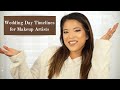 Wedding Day Timelines: How to create timelines for your bridal clients as a makeup artist