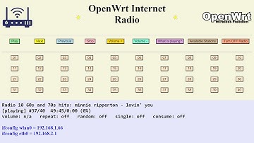 OpenWrtRadio - Internet Radio On A Tight Budget!