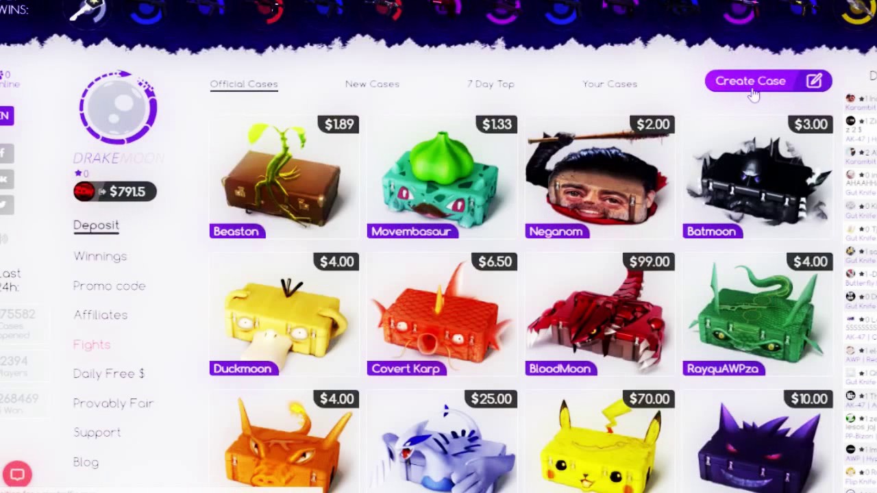 Epic unboxing Cases Csgo