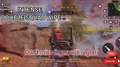Intense double squad wipe !! Call of duty mobile battle royal #callofdutymobile 