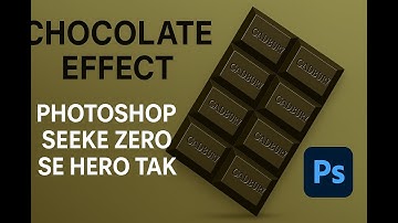How to Create a Delicious Chocolate Text Effect in Photoshop | Make Yummy 3D Text in Minutes! #video