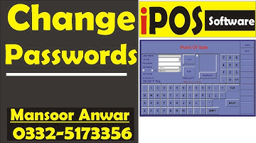 How to Change Passwords iPOS |Mansoor Anwar |SOFTGHAR (Urdu/Hindi)