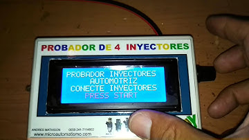 Probador/Limpiador de 4 Inyectores Automotriz con Pantalla (display)