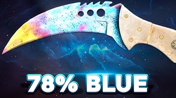 GANHEI uma FACA TALON c/ 78% BLUE! *FACA BLUE GEM?!?* - CSGO.Net Open Case