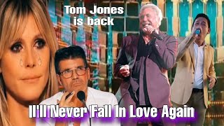 Unbelievable Voice! Heidi cried this song's | Tom Jones - I'll Never Fall In Love Again |