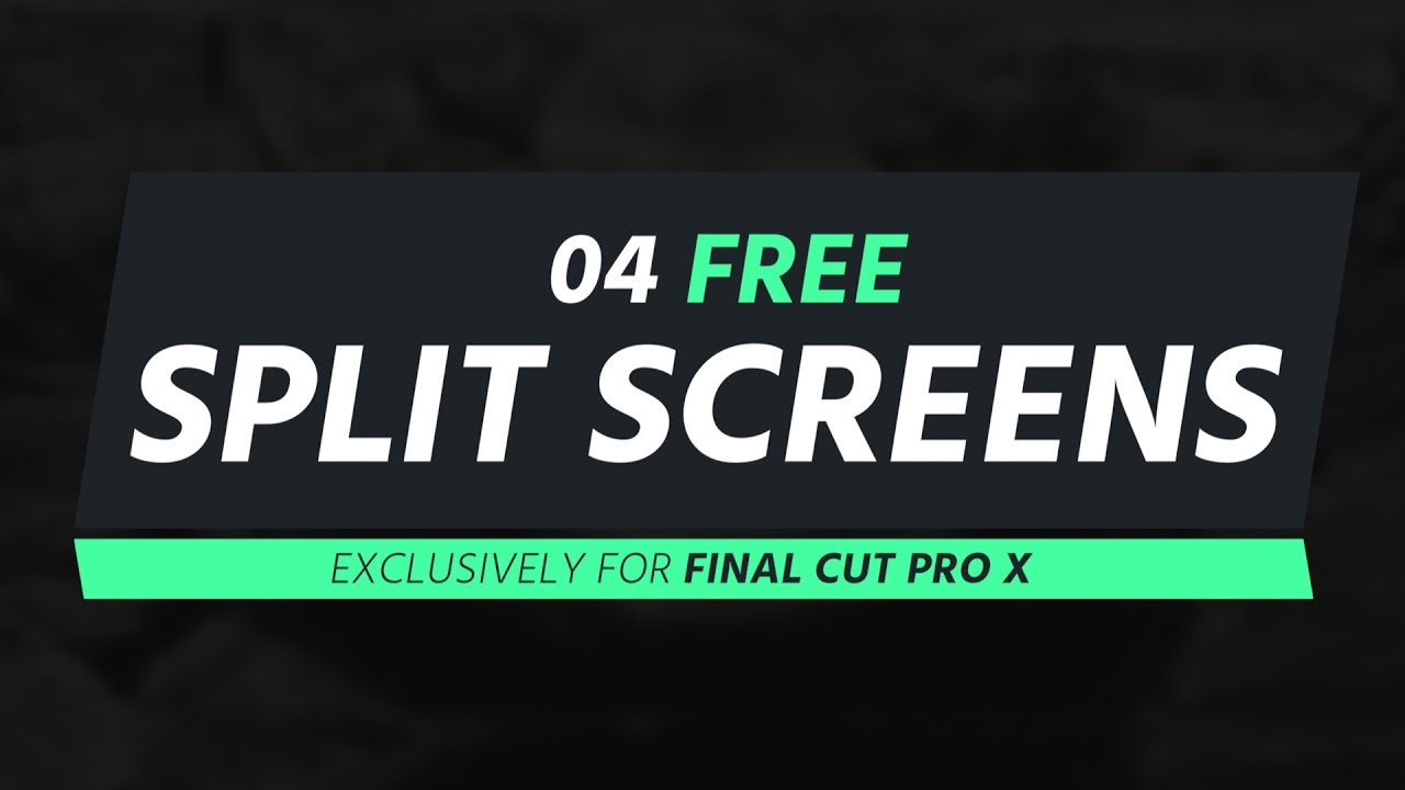 final cut pro split screen template free