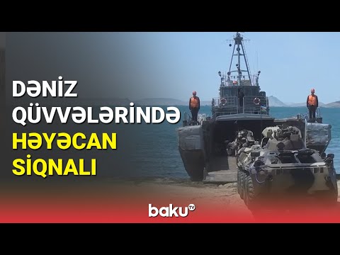 Hərbi Dəniz Qüvvələri Xəzərdə taktiki təlim keçirdi