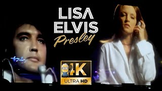 Elvis & Lisa Marie Presley AI 4K Restored - 🙏🌹 Don't Cry Daddy 🌹🙏