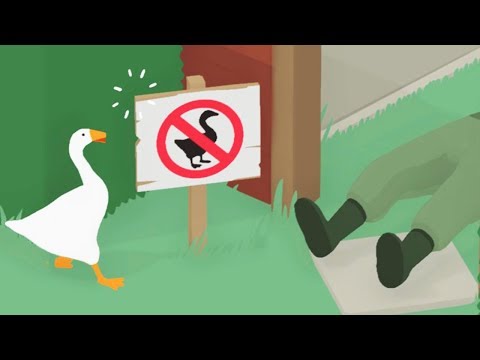 Видео: ОСТОРОЖНО, ГУСЬ ВРЕДИТЕЛЬ! Весёлая игра Симулятор УГАРНОГО ГУСЯ / Untitled Goose Game